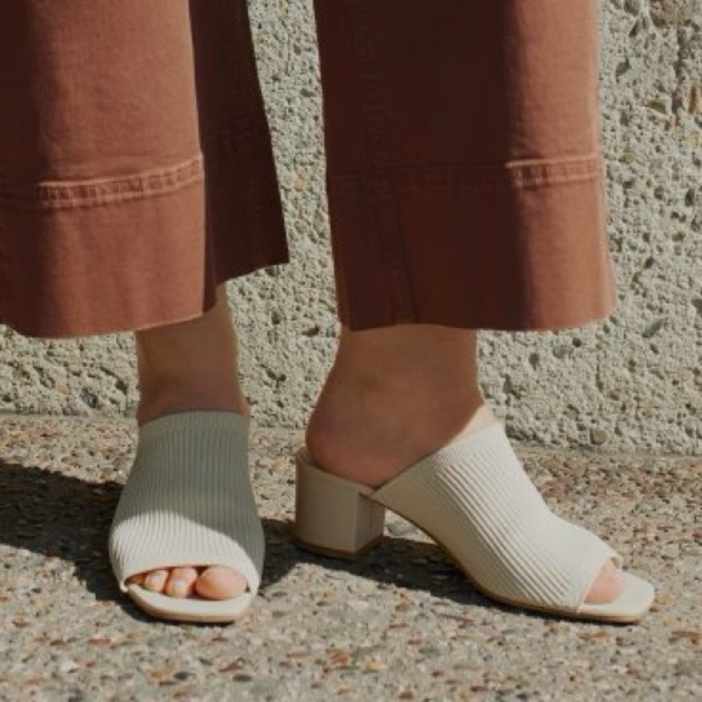 Everlane Cream Mules